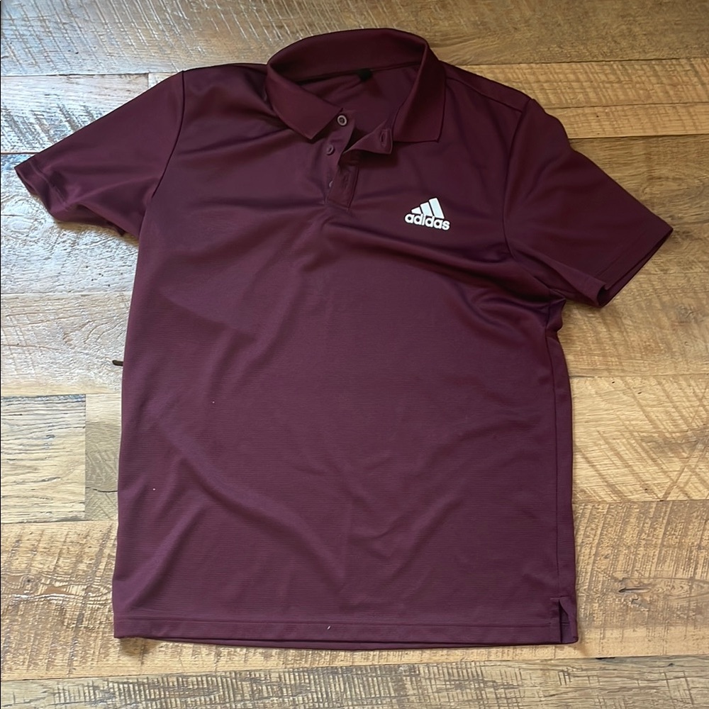 Adidas Men's Maroon Polo Shirt